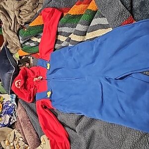 Super Mario brothers Mario pull on terry costume L